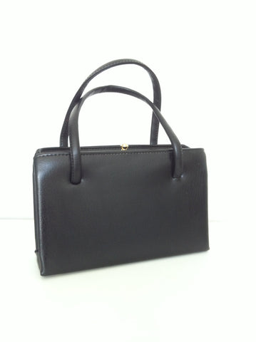 1960s boxy black handbag   SOLD