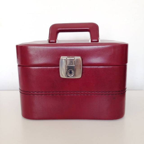 Dark red vanity case SOLD