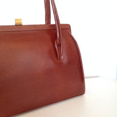 Chestnut leather handbag Sold