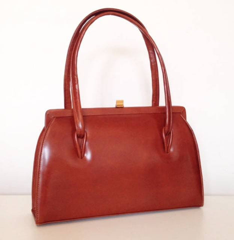 Chestnut leather handbag Sold