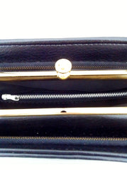 1960s boxy black handbag   SOLD