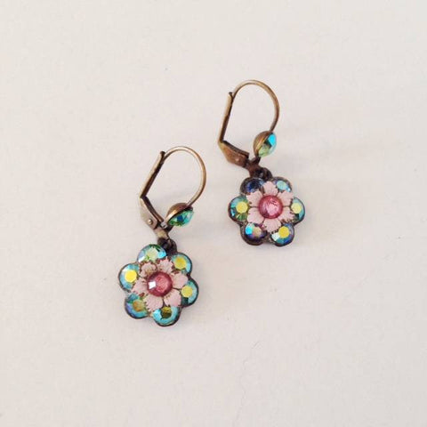 Enamel Flower Earrings