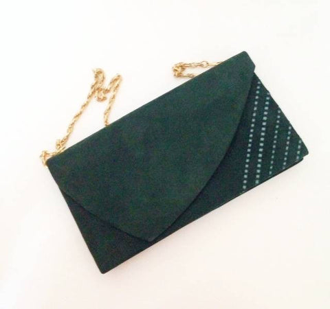 Green suede 1980s shoulder bag   SOLD