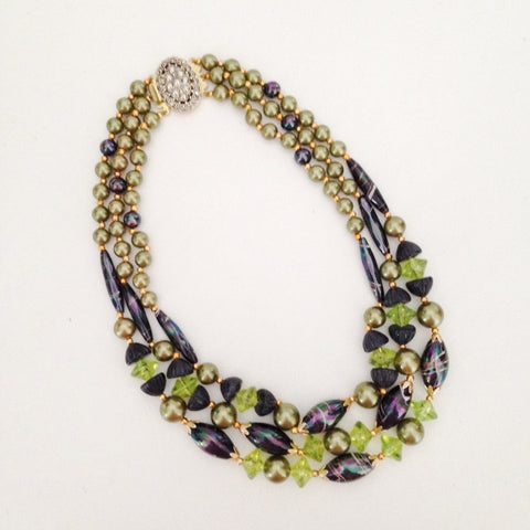 1960s 3 Strand necklace    SOLD