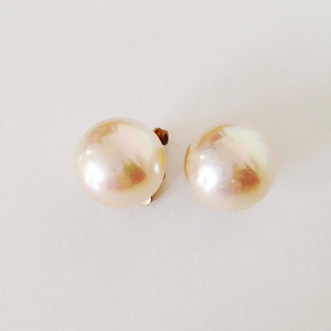 chunky pearl earrings Sold