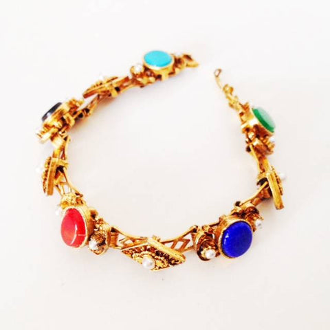 1960s Semi precious stone bracelet