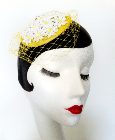 Whoops a daisy fascinator - SOLD